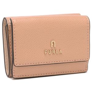 フルラ 三つ折り財布 カメリア ミニ財布 ベージュ ピンク レディース FURLA WP00318 ARE000 2290S｜axes