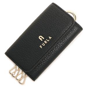 【P10％ 4/28 0時〜4/29 24時】フルラ キーケース カメリア ブラック レディース FURLA WR00436 HSF000 O6000｜axes