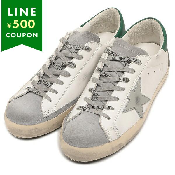 ゴールデングース スニーカー スーパースター グリーン ホワイト グレー メンズ GOLDEN GO...