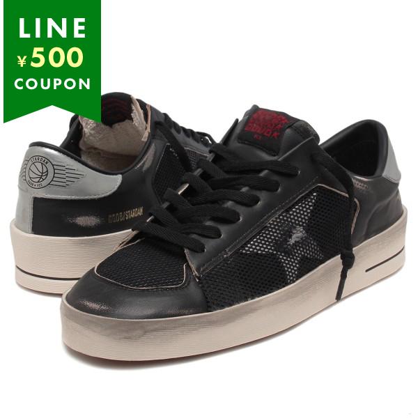 ゴールデングース スニーカー スターダン ブラック シルバー メンズ GOLDEN GOOSE GM...