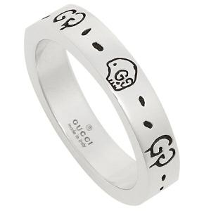 グッチ リング アクセサリー レディース メンズ GHOST RING ゴースト 4MM GUCCI 477932 J8400 0701 シルバー