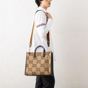 グッチ トートバッグ ジャンボGG キャンバス ブラウン メンズ GUCCI 678839 UKMDG 2570 A4対応｜axes