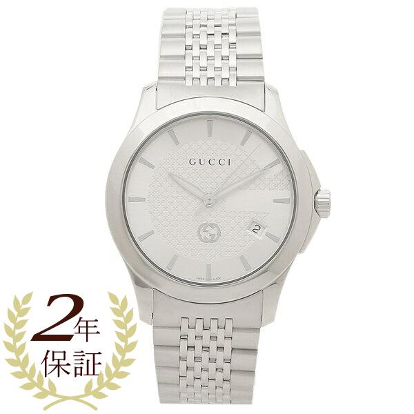 グッチ 時計 メンズ Gタイムレス クォーツ ホワイト シルバー GUCCI YA1264174