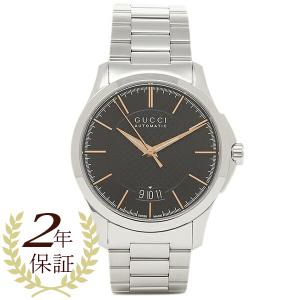 【2年保証】グッチ メンズ 腕時計 GUCCI YA126432 ブラック シルバー｜axes