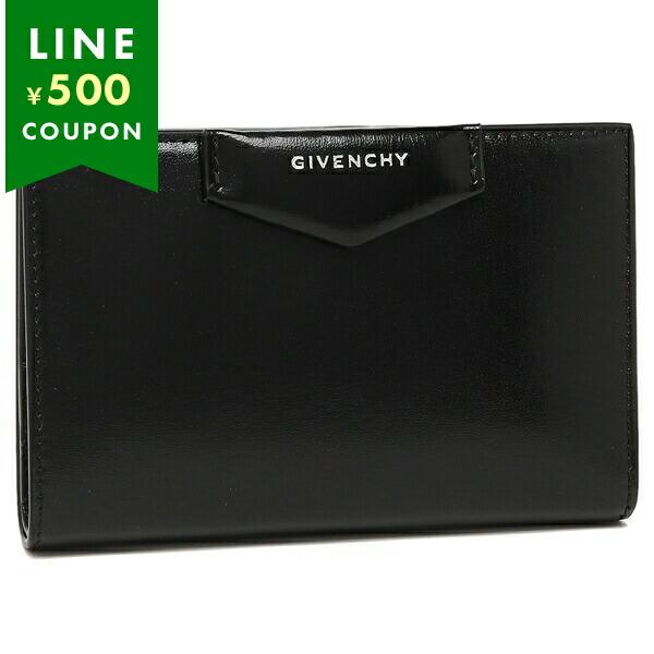 ジバンシィ 二つ折り財布 アンティゴナ 4G ブラック レディース GIVENCHY BB60KFB...