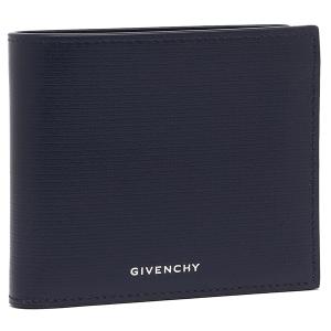 ジバンシィ 二つ折り財布 4Gウォレット 4G ロゴ ミニ財布 ネイビー ブラック メンズ GIVENCHY BK6090K1T4 414｜axes