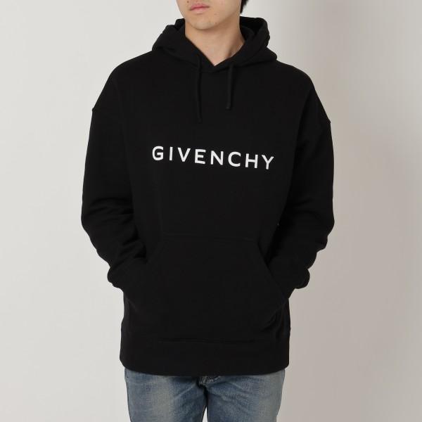 ジバンシィ スウェット スリムフーディー アーキタイプ ブラック メンズ GIVENCHY BMJ0...