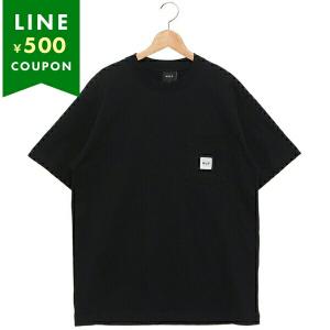 ハフ Tシャツ カットソー ボックスロゴ ポケットTシャツ ブラック メンズ HUF TS02419 BLK｜axes