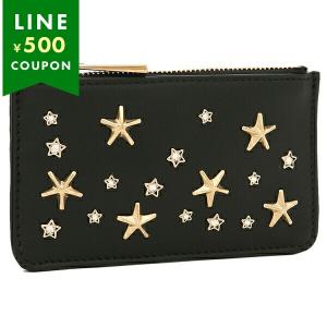 【未使用に近い】ジミーチュウ 二つ折り財布 ロゴ 総柄 ラウンドジップ レザー 未使用に近い】ジミーチュウ 二つ折り財布 ロゴ 総柄 ラウンド