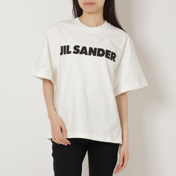 ジルサンダー Tシャツ 半袖カットソー トップス ホワイト レディース JIL SANDER J02...