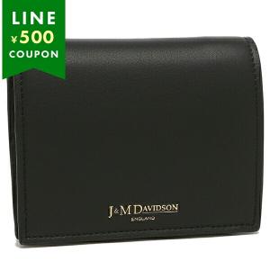 ジェイアンドエムデヴィッドソン 二つ折り財布 ミニ財布 ブラック レディース J&M DAVIDSON SBFW0XX SCXX 999G｜axes