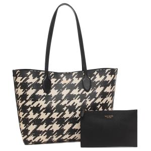 【P10% 6/1 20時~6/2 24時】ケイトスペード トートバッグ ブリーカー ブラック ホワイト レディース KATE SPADE KD001 001 A4対応｜axes