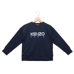 ケンゾー ロングTシャツ ロゴ プリントT ネイビー キッズ KENZO 857｜axes