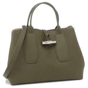 ロンシャン ハンドバッグ ショルダーバッグ ロゾ Mサイズ カーキ レディース LONGCHAMP 10058 HPN 292