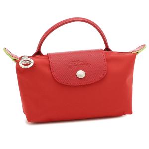 【P10% 5/18 0時〜5/21 9時】ロンシャン ポーチ プリアージュ グリーン レッド レディース LONGCHAMP 34175 919 P83｜axes