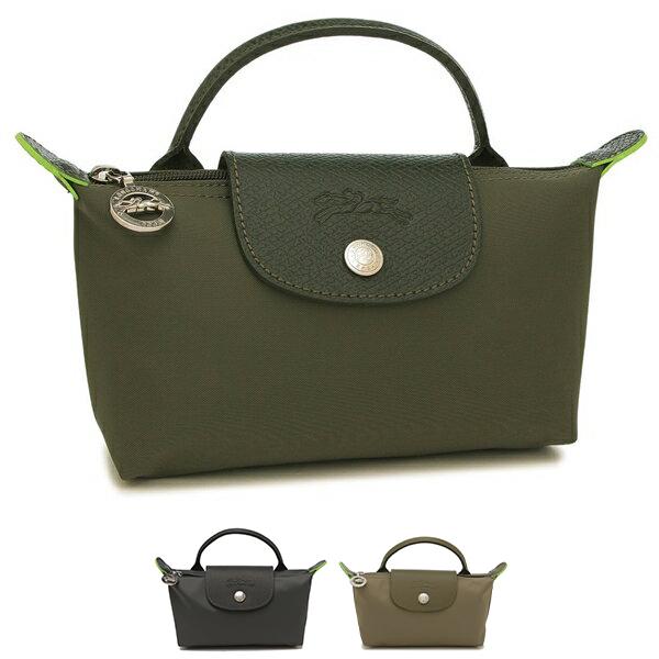 ロンシャン ポーチ プリアージュ グリーン レディース LONGCHAMP 34175 919 LE...
