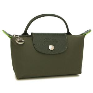 ロンシャン ポーチ プリアージュ グリーン レ...の詳細画像2