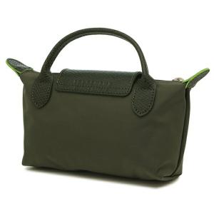 ロンシャン ポーチ プリアージュ グリーン レ...の詳細画像4