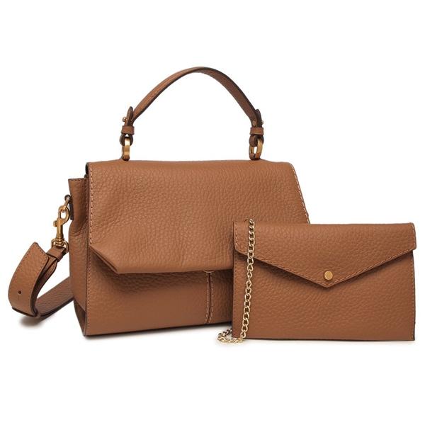 ロリステッラ ハンドバッグ ショルダーバッグ ブラウン レディース LORISTELLA 3018 ...