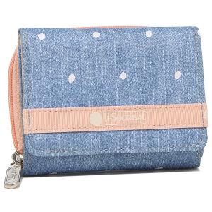 レスポートサック 折財布 ミニ財布 レディース LESPORTSAC 3392 F678 DENIM DOT