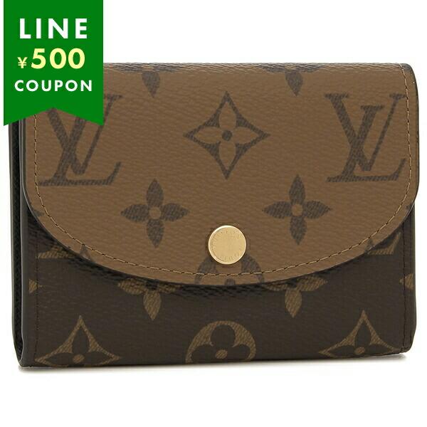 ルイヴィトン 小銭入れ コインケース ポルトモネロザリ ブラウン レディース LOUIS VUITT...
