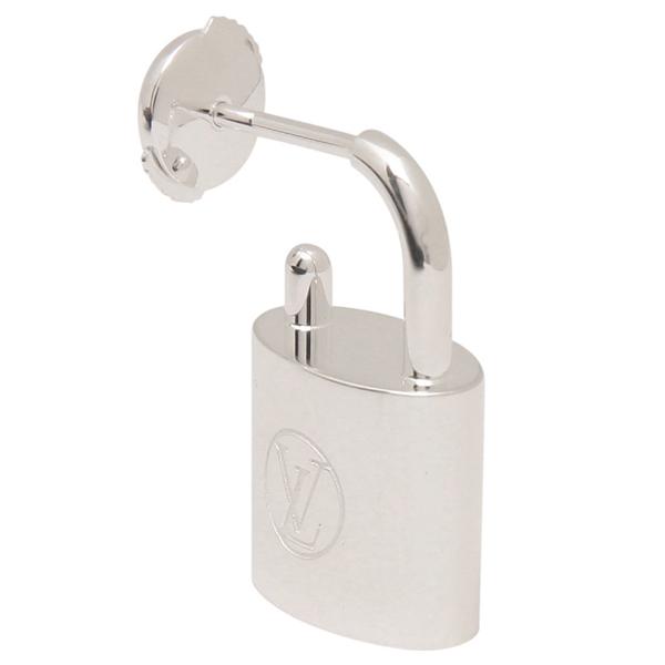 ルイヴィトン ピアス シルバー ロックイット シングルピアス 片耳用 パドロック 南京錠 シルバー ...