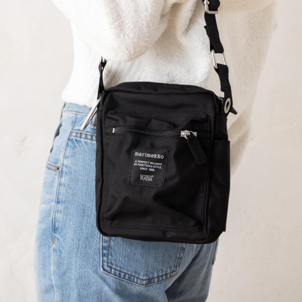 マリメッコ ショルダーバッグ ローディ キャッシュアンドキャリー ミニバッグ ブラック レディース ...