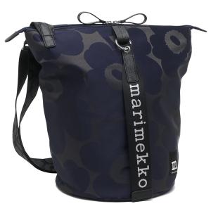 マリメッコ ショルダーバッグ オールデイバケットウニッコ ネイビー ブラック レディース MARIMEKKO 092697 550 A4対応｜axes