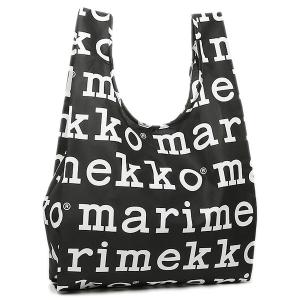 マリメッコ MARIMEKKO バッグ レディース エコバッグ MARIMEKKO 41395 910 MARILOGO SMARTBAG 折りたたみ トートバッグ BLACK/WHITE