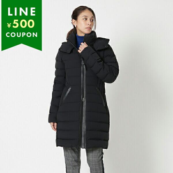 マッカージュ アウター ダウンジャケット コート ファレン シェイプライン ブラック レディース M...