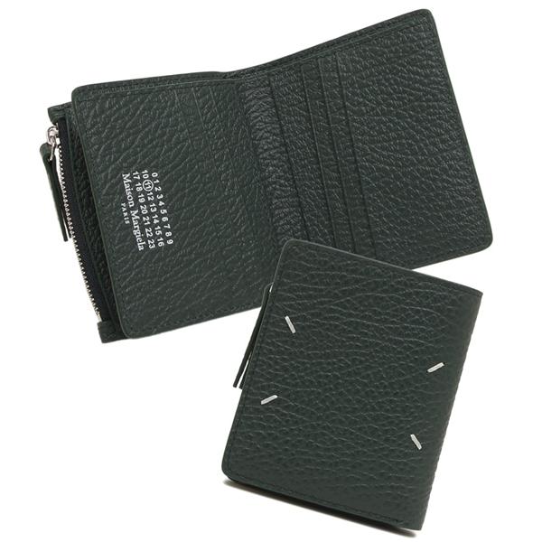 メゾンマルジェラ 二つ折り財布 フリップフラップ ミニ財布 グリーン メンズ レディース Maiso...