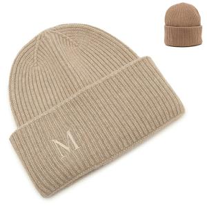 トムブラウン　美品　カシミア　THOM BROWNE ニット帽　ビニー　キャップ トムブラウン美品カシミアTHOM BROWNE ニット帽ビニーキャップ