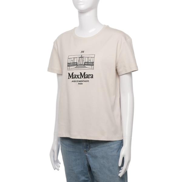 マックスマーラ Tシャツ カットソー エス マックスマーラ ベッラコットンジャージー 半袖 ベージュ...