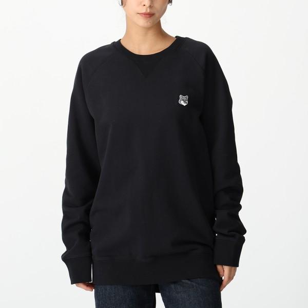 メゾンキツネ スウェット ボールドフォックスヘッド ブラック メンズ MAISON KITSUNE ...