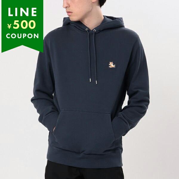 メゾンキツネ パーカー フーディー ネイビー メンズ MAISON KITSUNE LM00706 ...