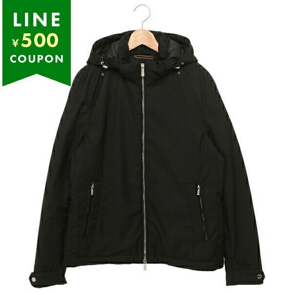 ムーレー ダウンジャケット コート ブラック メンズ MOORER ALBINI PUM NERO