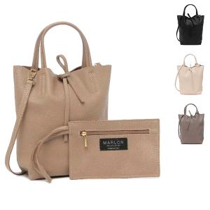 マーロン ハンドバッグ ショルダーバッグ レディース MARLON BS0190 SHOPPER MINI SILVER 2WAY｜AXES(アクセス)Yahoo!店