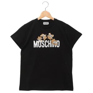 モスキーノ 子供服 Tシャツ カットソー ブラック キッズ MOSCHINO HMM04K LAA03 60100｜axes