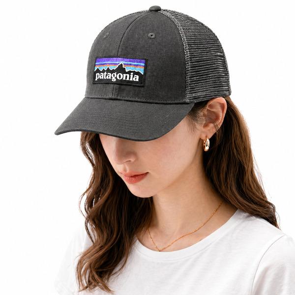パタゴニア キャップ P-6ロゴ トラッカーハット メッシュCAP グレー メンズ レディース ユニ...