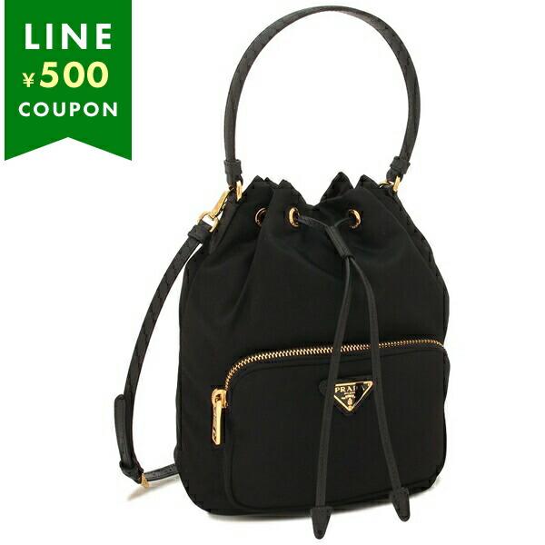 プラダ ハンドバッグ ショルダーバッグ リナイロン デュエット トライアングルロゴ ブラック レディ...