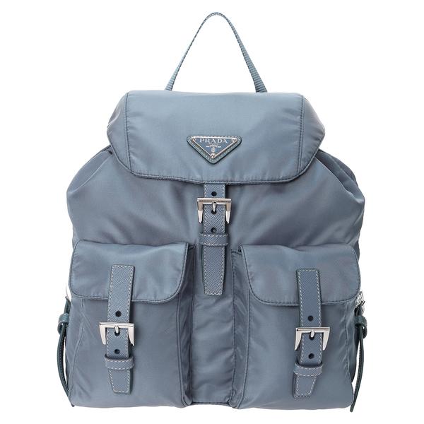 プラダ リュック バックパック リナイロン バックパック ブルー レディース PRADA 1BZ67...