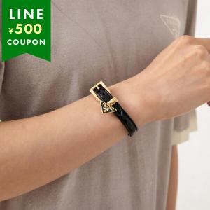 【CELINE】Les Cuirs ゴールドフィニッシュレザーブレスレット LES CUIRS CELINE DOUBLE BRACELET IN CALFSKIN AND BRASS WITH