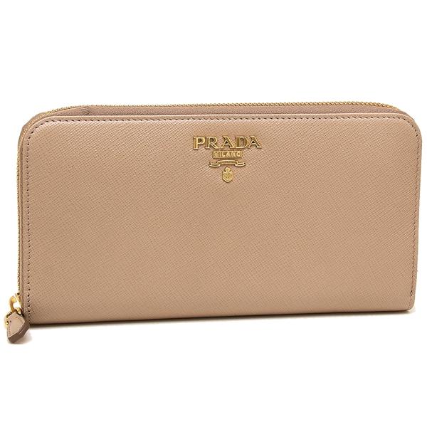 プラダ 長財布 レディース PRADA 1ML506 QWA F0236 ベージュ