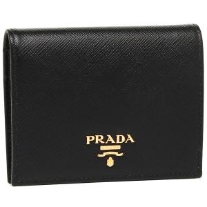プラダ 折財布 レディース PRADA 1MV204 QWA F0002 ブラック