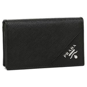 プラダ カードケース 名刺入れ サフィアーノメタル ブラック メンズ PRADA 2MC122 QME F0002｜AXES(アクセス)Yahoo!店