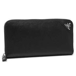 PRADA（プラダ） メンズ長財布 ブラック＋レッド サフィアーノ バイ