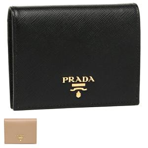 【P10 4/23 20時〜4/26 9時】プラダ 二つ折り財布 サフィアーノ ミニ財布 レディース PRADA 1MV204 QWA 2DKY｜axes