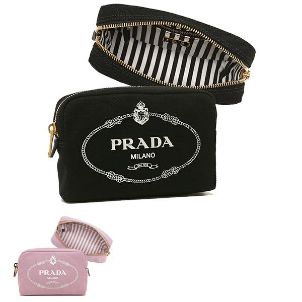 【P10 4/23 20時〜4/26 9時】プラダ ポーチ カナパ ロゴ レディース PRADA 1...