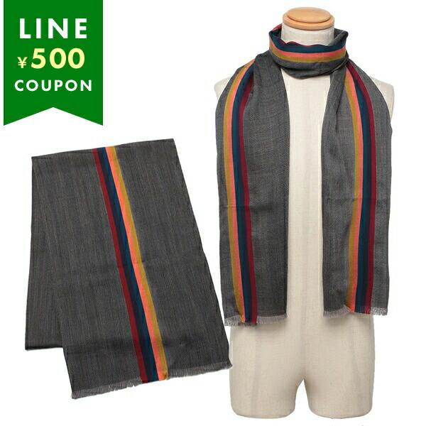 ポールスミス マフラー ストライプ グレー メンズ PAUL SMITH M1A454D AS22 ...