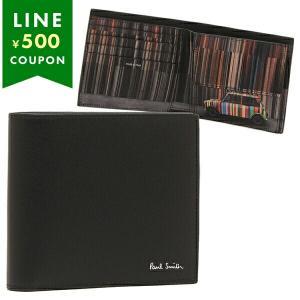 Paul Smith ポールスミス 財布 二つ折り財布 メンズ ブラック